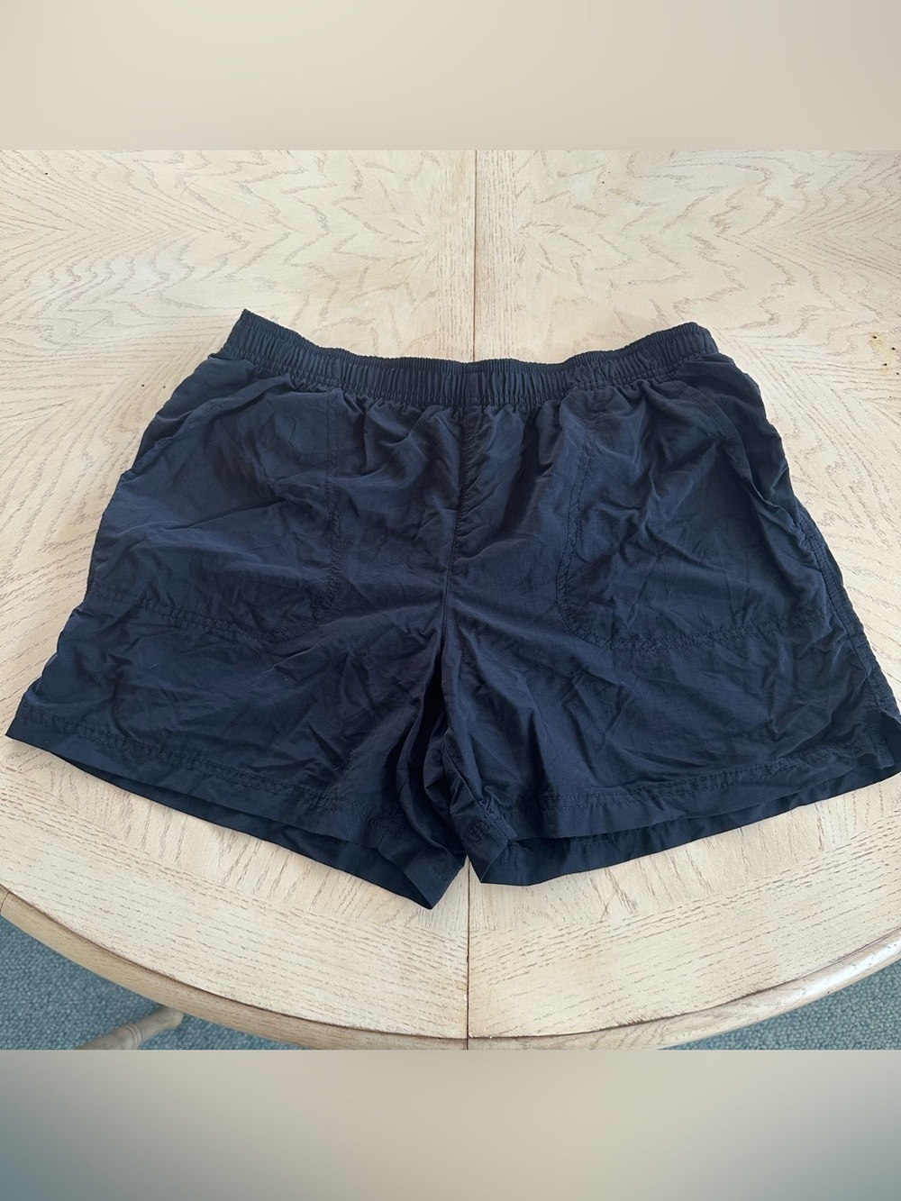 Columbia Women's Sandy River Black Nylon Hiking Shorts Pockets Size M